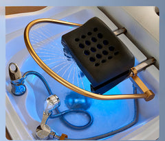 JAPANESE Style Scalp Head SPA Movable Shampoo Basin with Water Circulation Fumigation