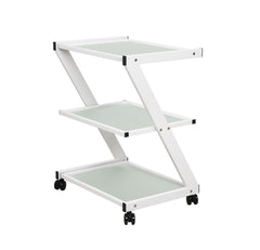 Pro Glass Cart with 3 Shelves – Sturdy & Elegant Storage Solution