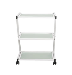 Pro Glass Cart with 3 Shelves – Sturdy & Elegant Storage Solution