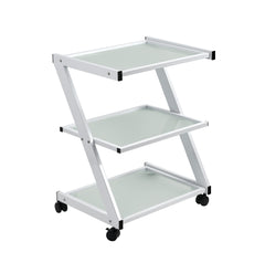 Pro Glass Cart with 3 Shelves – Sturdy & Elegant Storage Solution