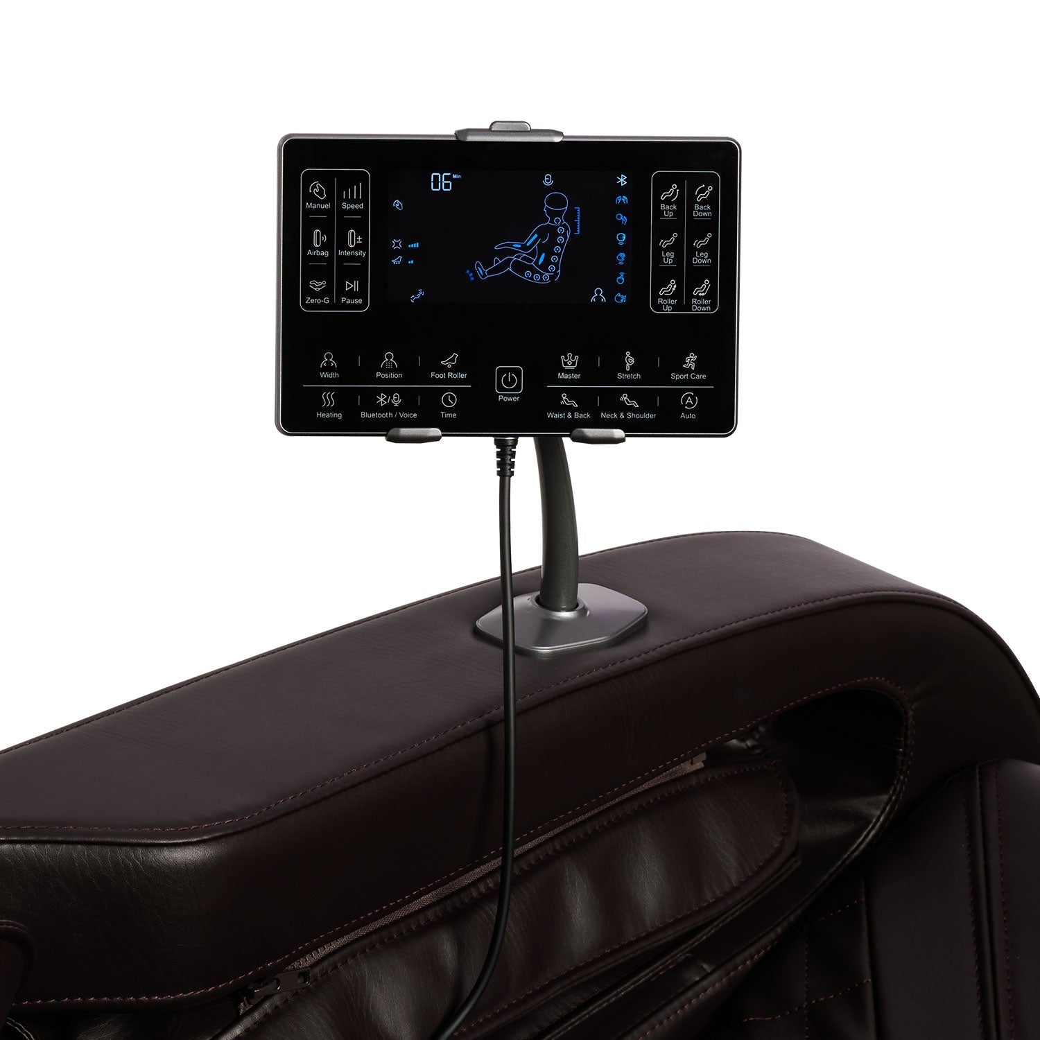 Fauteuil de massage Zero-G IT9777 avec chauffage de poitrine et rouleaux 3D avancés iBooMas