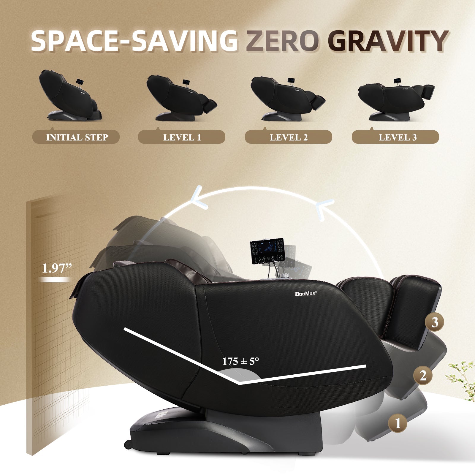 IT9777 Zero-G Massage Chair with Chest Heating & Advanced 3D Rollers iBooMas