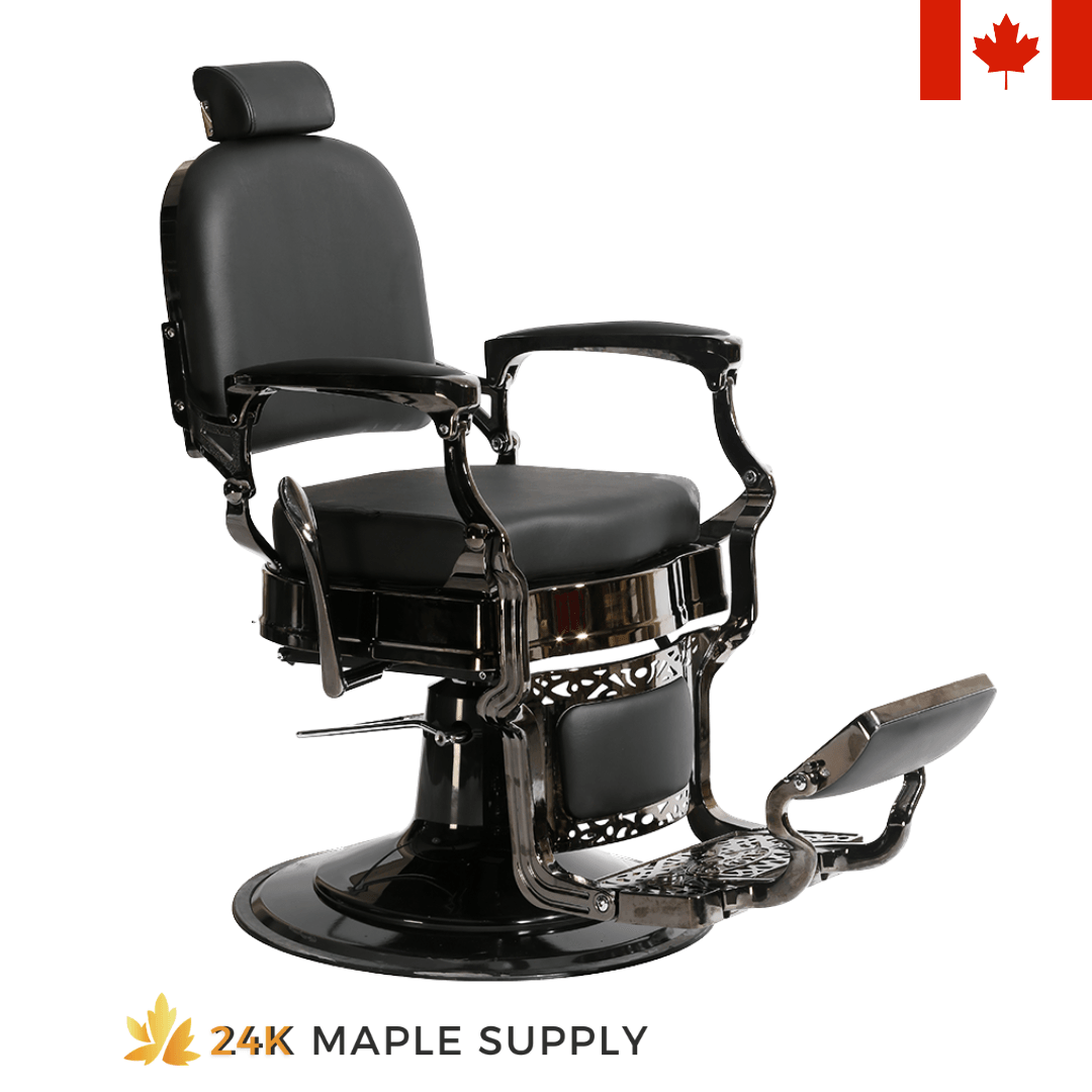 Mississauga Advanced Vintage Style Barber Chair - 24K Maple Supply