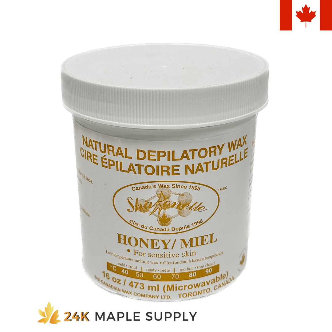 Sharonelle Microwaveable Natural Depilatory Wax 16 oz./ 473ml - 24K Maple Supply