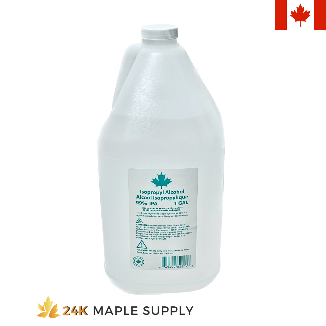 Isopropyl Alcohol 99% IPA - 1 Gallon - 24K Maple Supply