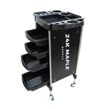 Salon Trolley Utility Cart with Multi-layers and Wheels