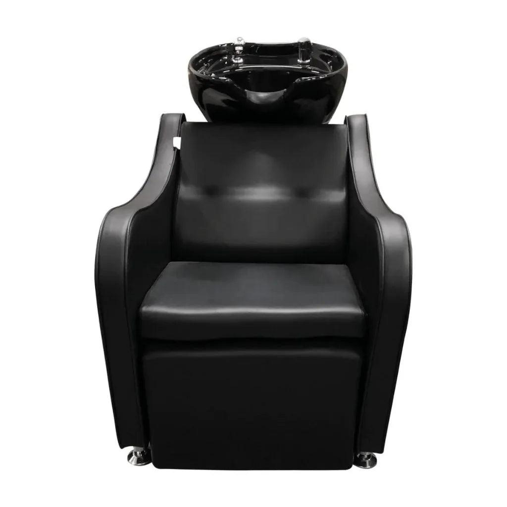 Deluxe Hair Backwash Basin Chair Spa Shampoo Station - 24K Maple Supply