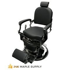 Mississauga Advanced Vintage Style Barber Chair - 24K Maple Supply