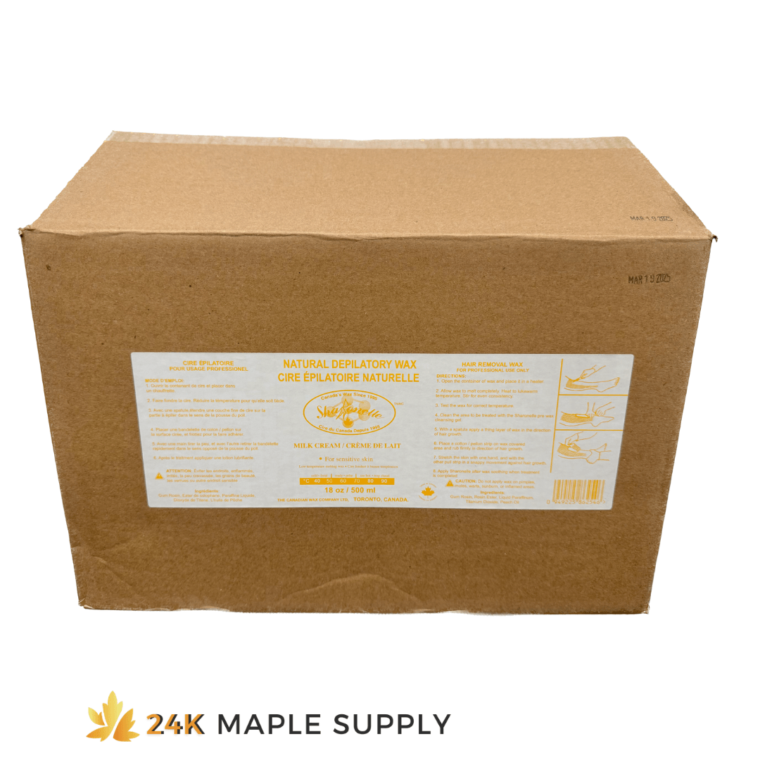 Sharonelle Natural Organic Depilatory Wax 500ml - Gentle for All Skin Types - 24K Maple Supply