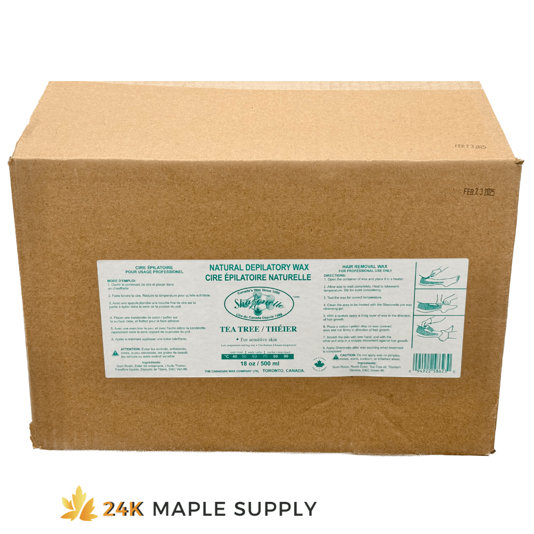 Sharonelle Natural Organic Depilatory Wax 500ml - Gentle for All Skin Types - 24K Maple Supply