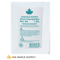 Isopropyl Alcohol 99% IPA - 1 Gallon - 24K Maple Supply