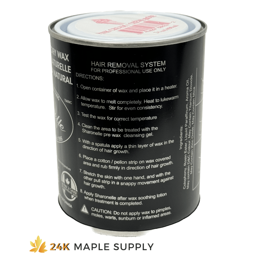 Sharonelle Natural Organic Depilatory Wax 500ml - Gentle for All Skin Types - 24K Maple Supply
