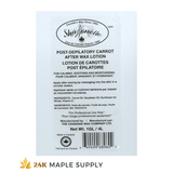 Sharonelle Post-Depilatory Carrot After Wax Lotion - 24K Maple Supply