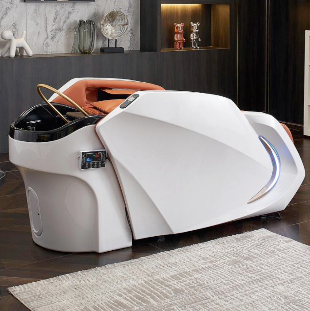 Lit de shampooing de massage intelligent automatique