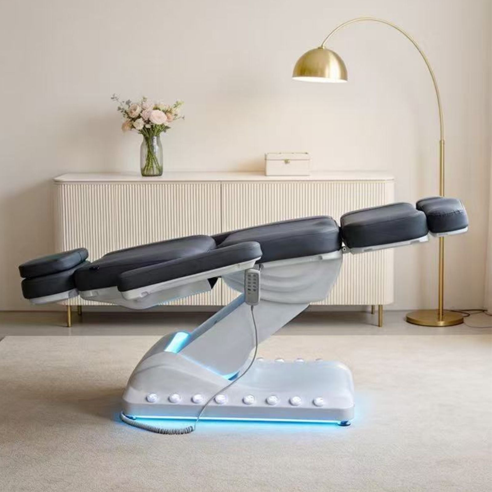 Aurora Electric 4 Motors Beauty Treatment Facial Chair with Heating, Memory Seat and Repositioning, only in Premium Package