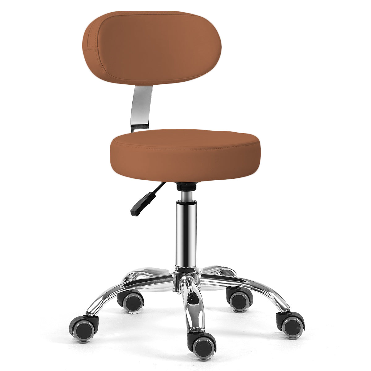 Multi-Purpose Drafting Spa Rolling Stool with Back Support