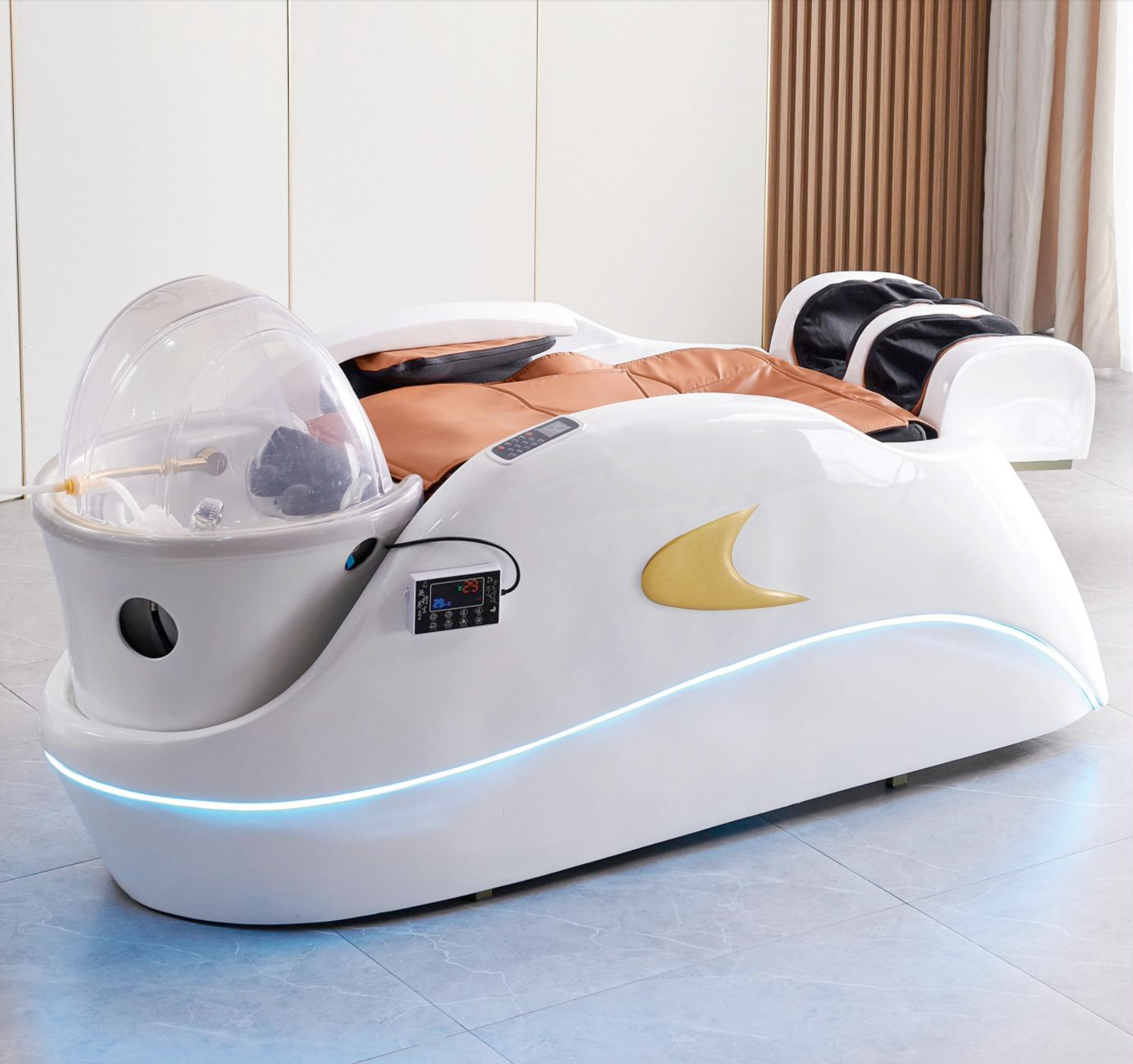 Lit de shampooing de massage intelligent automatique