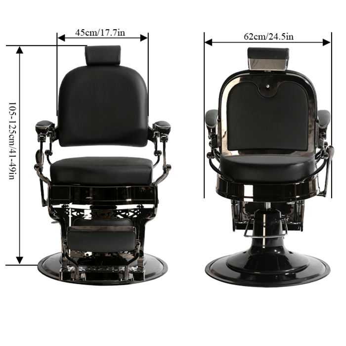 Advanced Vintage Style Barber Chair - 24K Maple Salon Supply