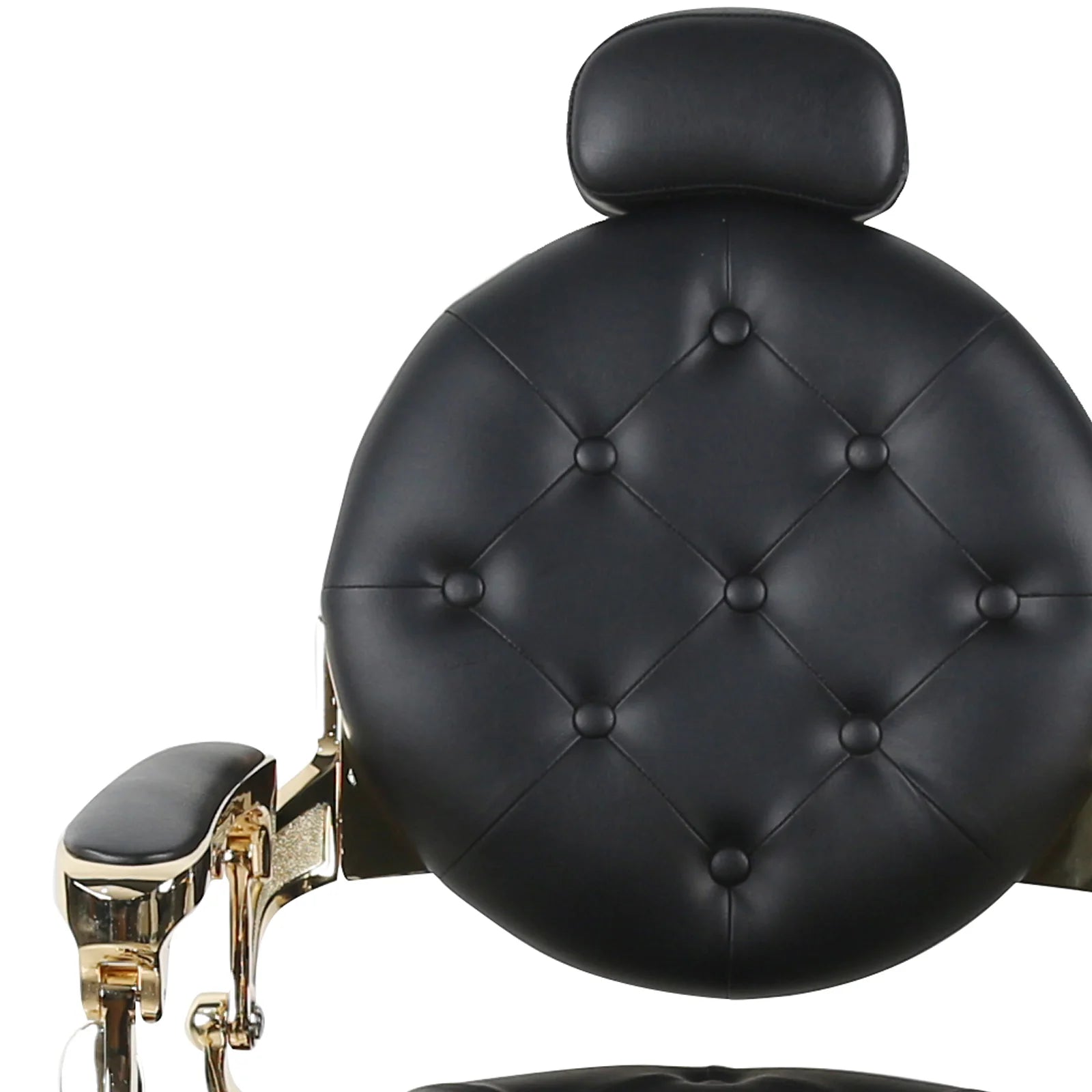 Antique Heavy Duty Luxury Black & Gold Barber Chair - BC951