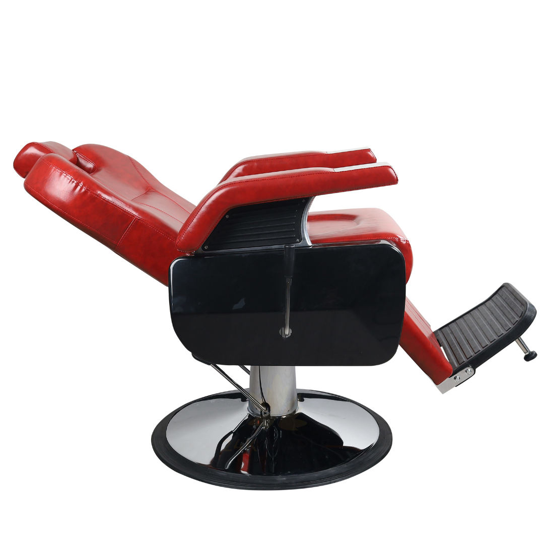 Vintage Style Red Hydraulic Barber Chair