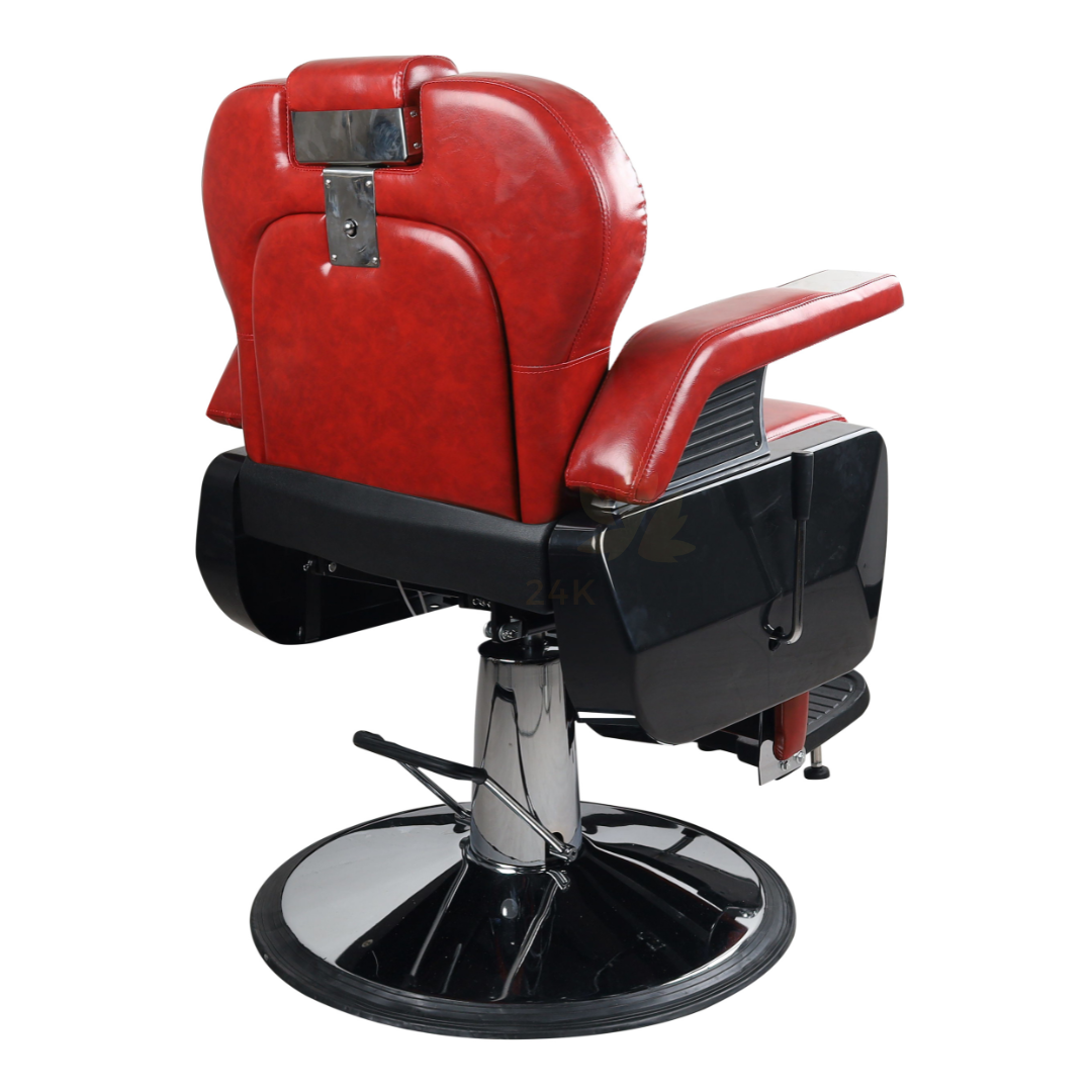 Vintage Style Red Hydraulic Barber Chair