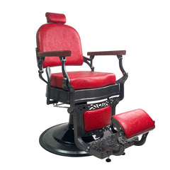 Vintage Maple Red: Heavy Duty Hydraulic Barber Chair