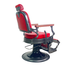 Vintage Maple Red: Heavy Duty Hydraulic Barber Chair