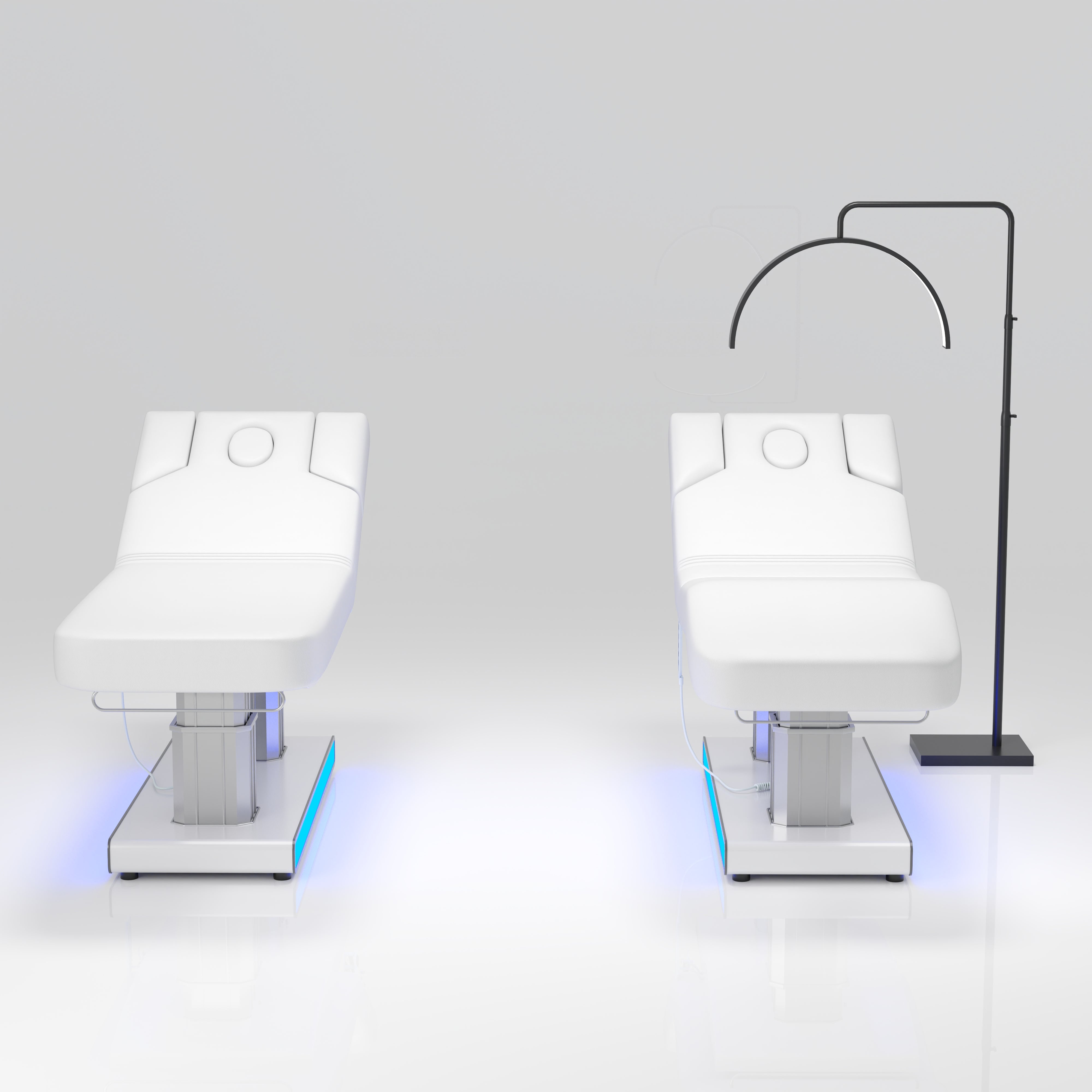 La Casa Electric 4-Motor Heated Massage Bed with LED Lighting and Heating