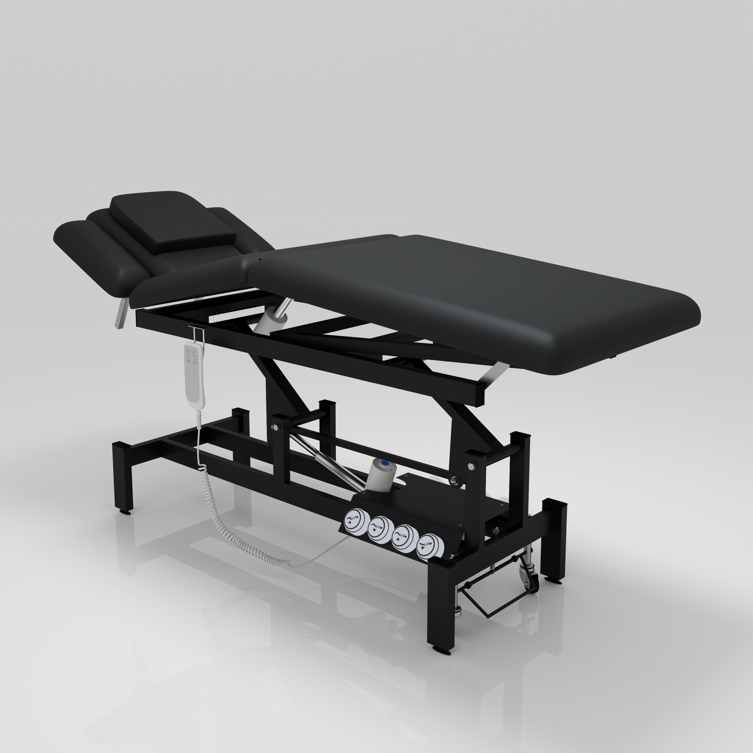 Table de traitement de physiothérapie à massage électrique à 5 sections