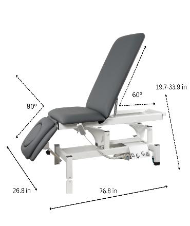 Electric Massage Physiotherapy 3 Section Treatment Table