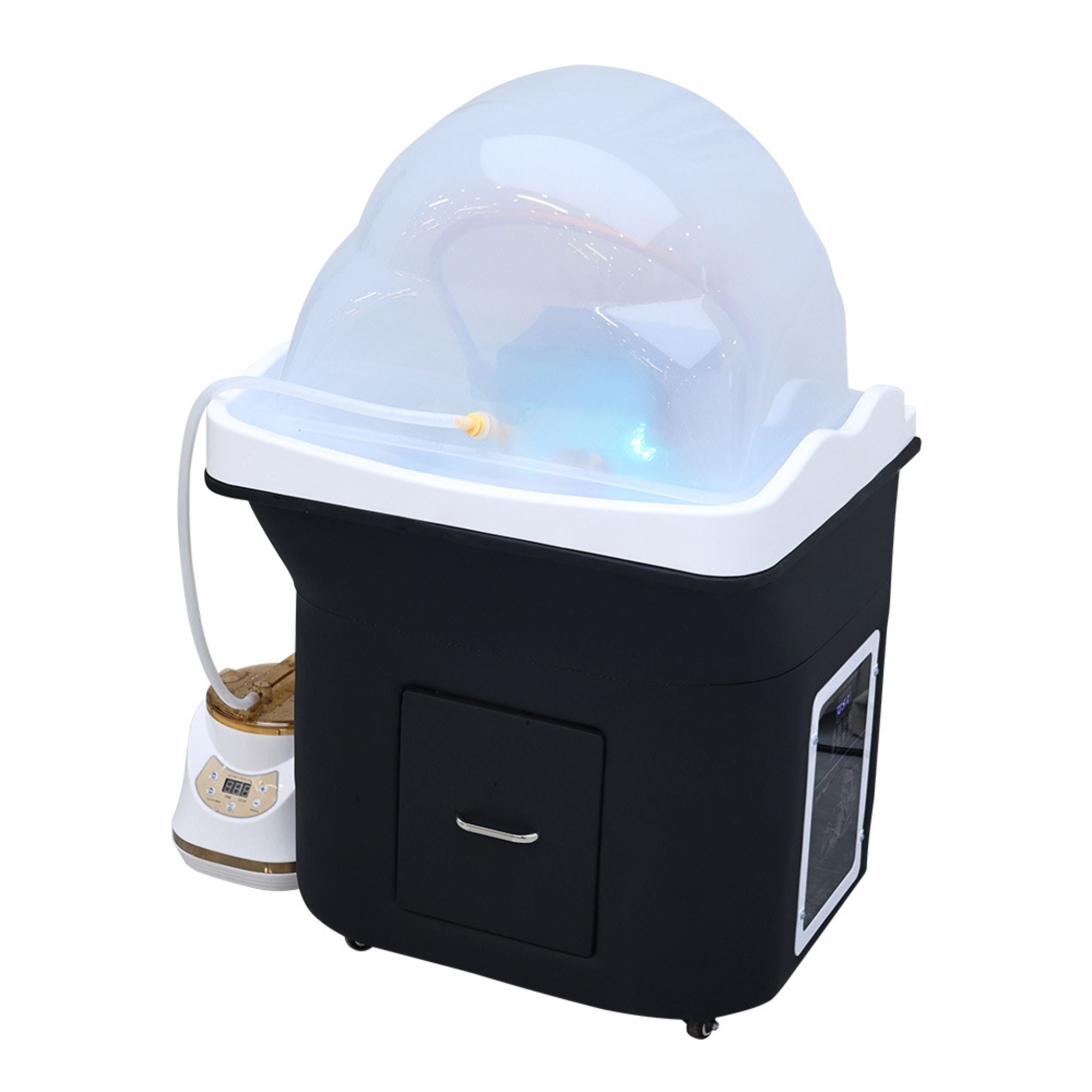 Table de massage et de pédicure multifonctionnelle pour le cuir chevelu avec évier à shampoing et lavage à contre-courant