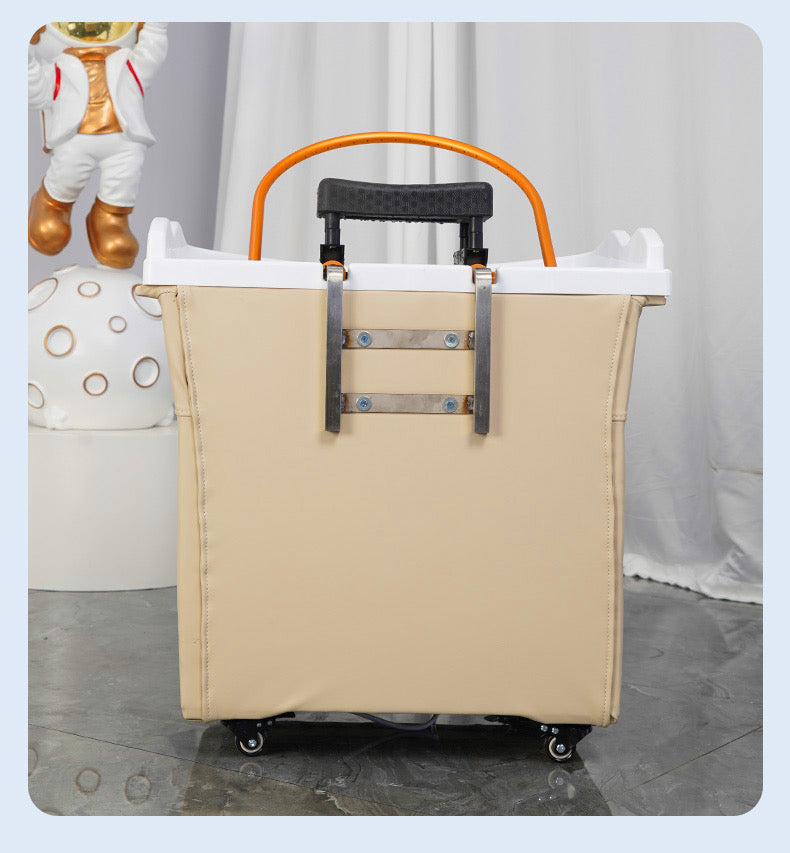 Japanese Style Scalp Head SPA Movable Shampoo Basin with Water Circulation Fumigation