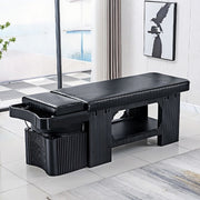 Table de massage et de pédicure multifonctionnelle pour le cuir chevelu avec évier à shampoing et lavage à contre-courant