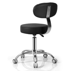 Multi-Purpose Drafting Spa Rolling Stool with Back Support