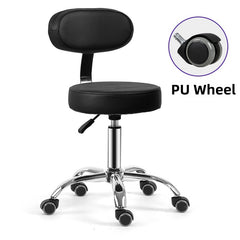 Multi-Purpose Drafting Spa Rolling Stool with Back Support