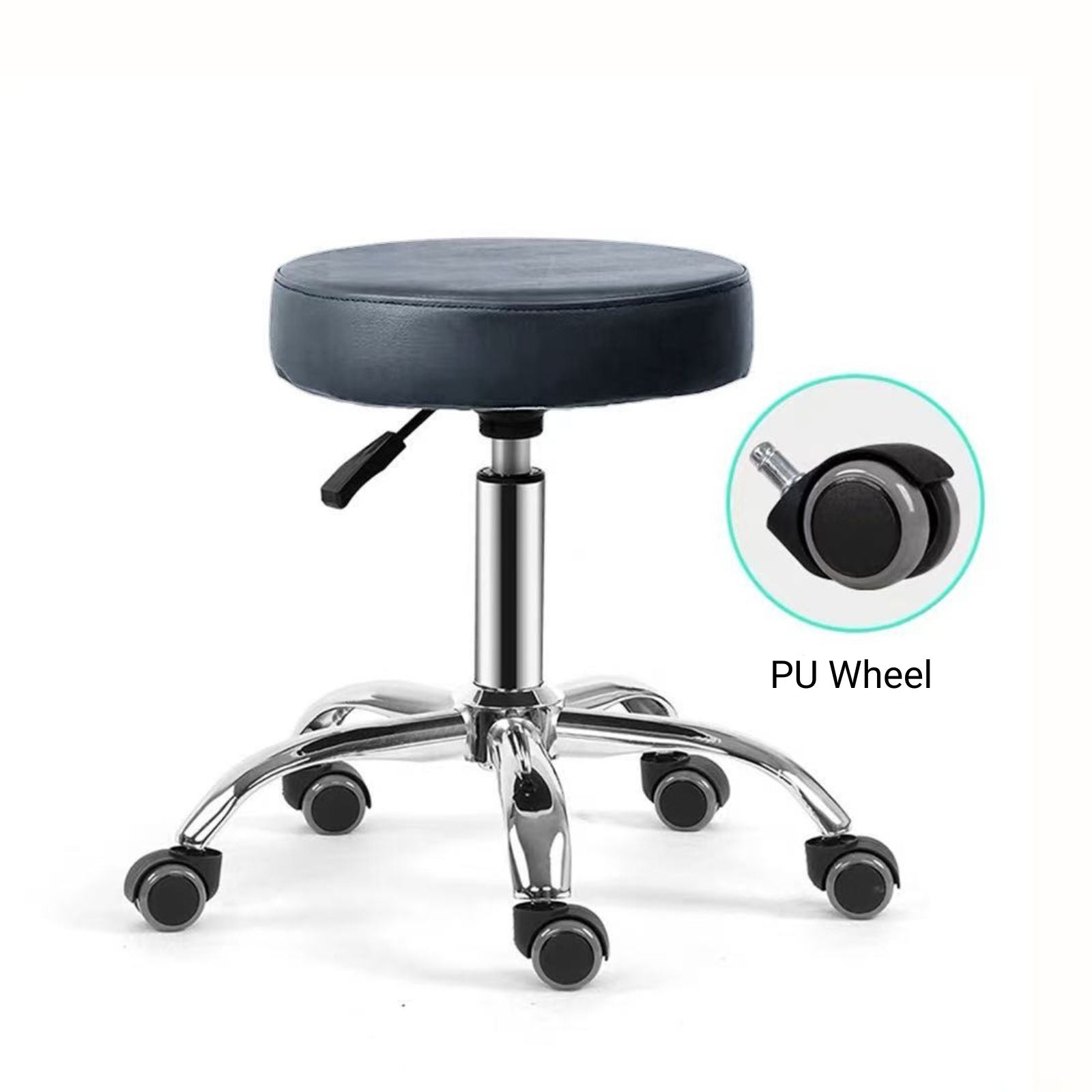 Esthetician Hydraulic Adjustable Rolling Stool for Facial Massage Spa Professional