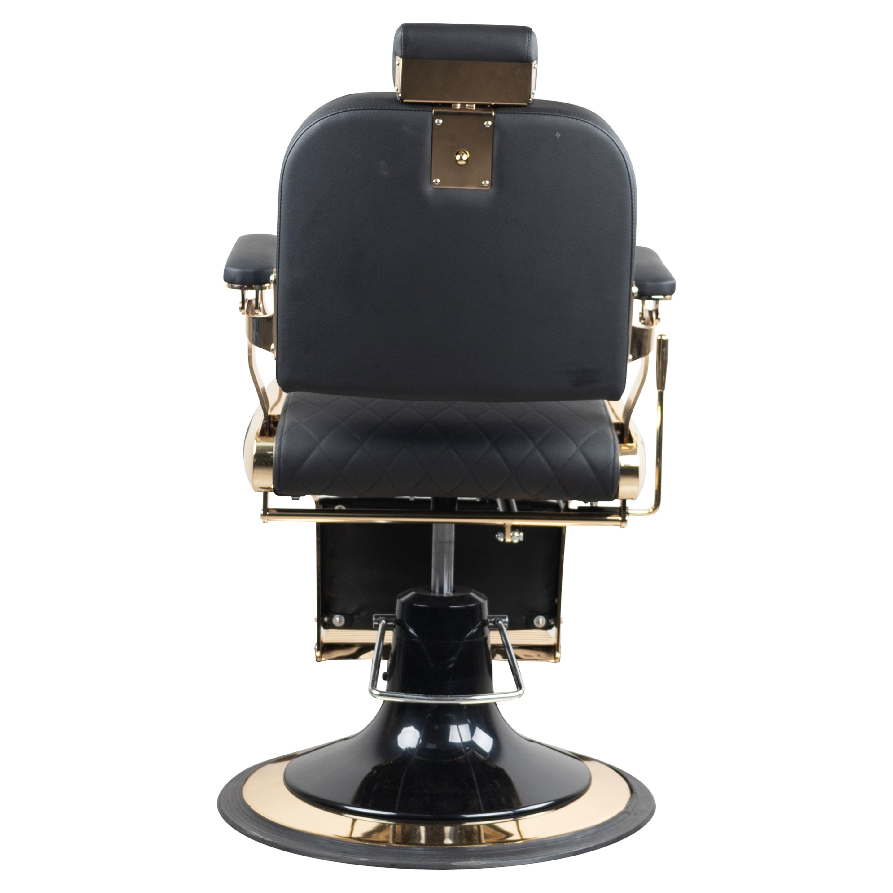 Premium Modern Hydraulic Black & Golden Barber Chair - BC632