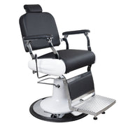 Premium Modern Hydraulic Black & White Barber Chair - BC631