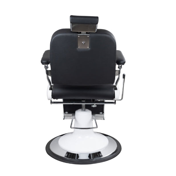 Premium Modern Hydraulic Black & White Barber Chair - BC631