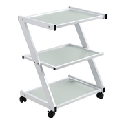 Pro Glass Cart with 3 Shelves – Sturdy & Elegant Storage Solution