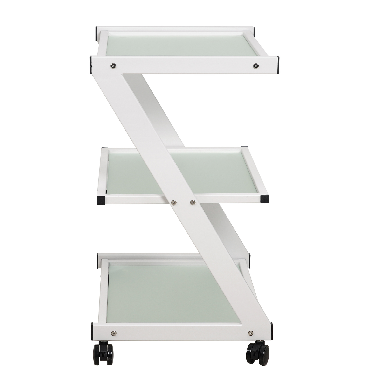 Chariot à roulettes en aluminium de qualité supérieure pour salon de tatouage et plateau à hauteur réglable