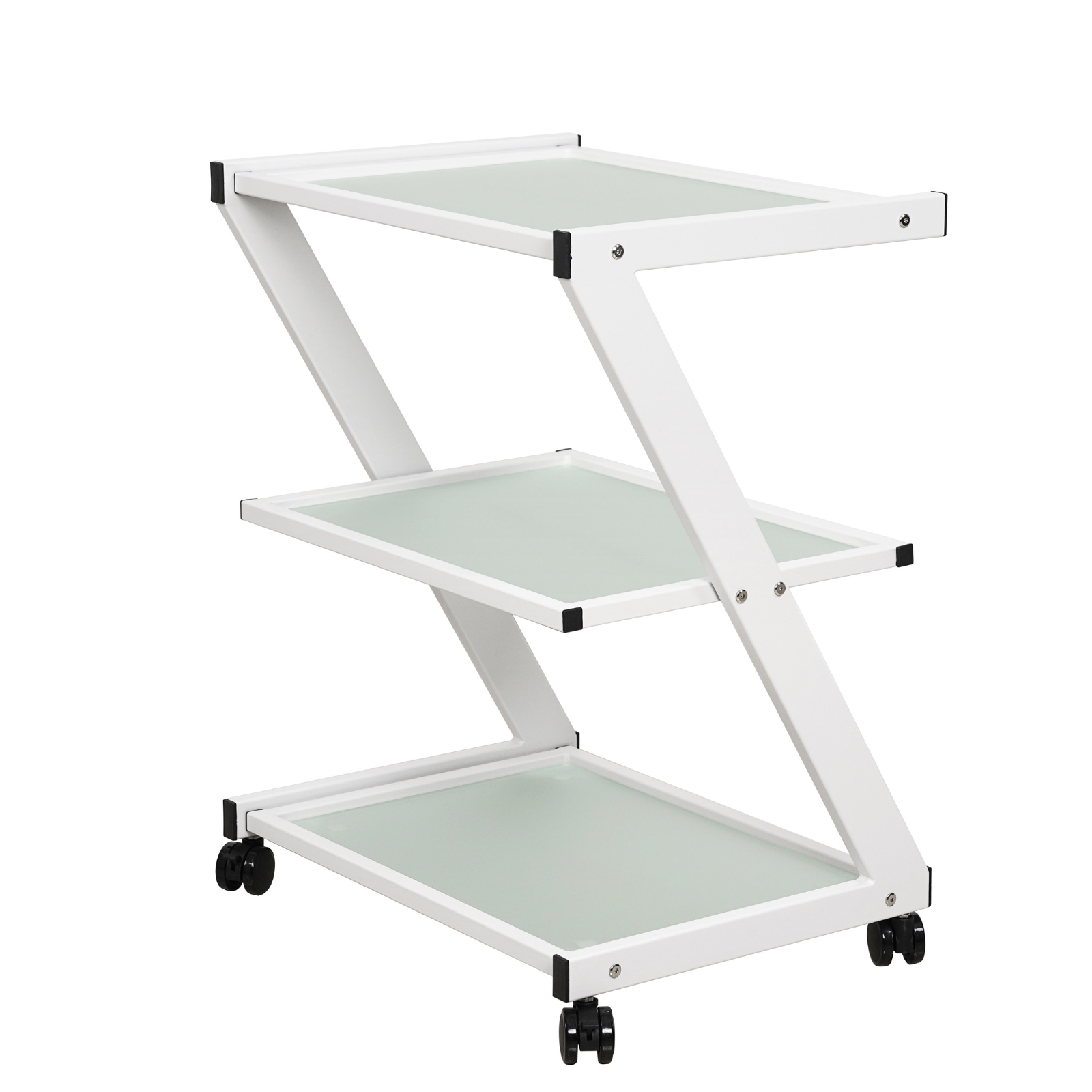 Pro Glass Cart with 3 Shelves – Sturdy & Elegant Storage Solution