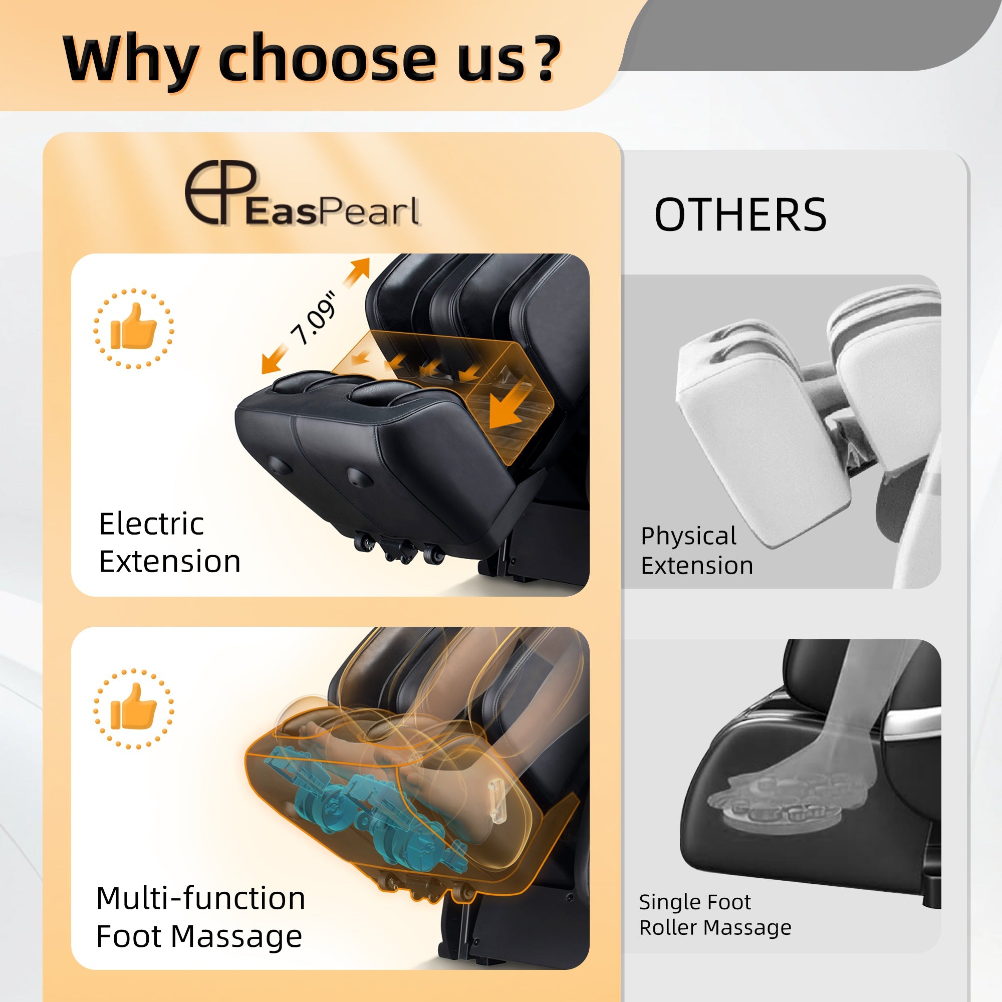 R8089 Auto-Extend Footrest Zero-G Massage Chair iBooMas