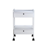 Salon Trolley Table With 2 Locking Drawers