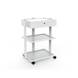 Salon Trolley Table With Glass