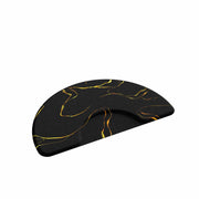 Semi-circle 3' x 4.5' Anti Fatigue Floor Mat With Golden Pattern