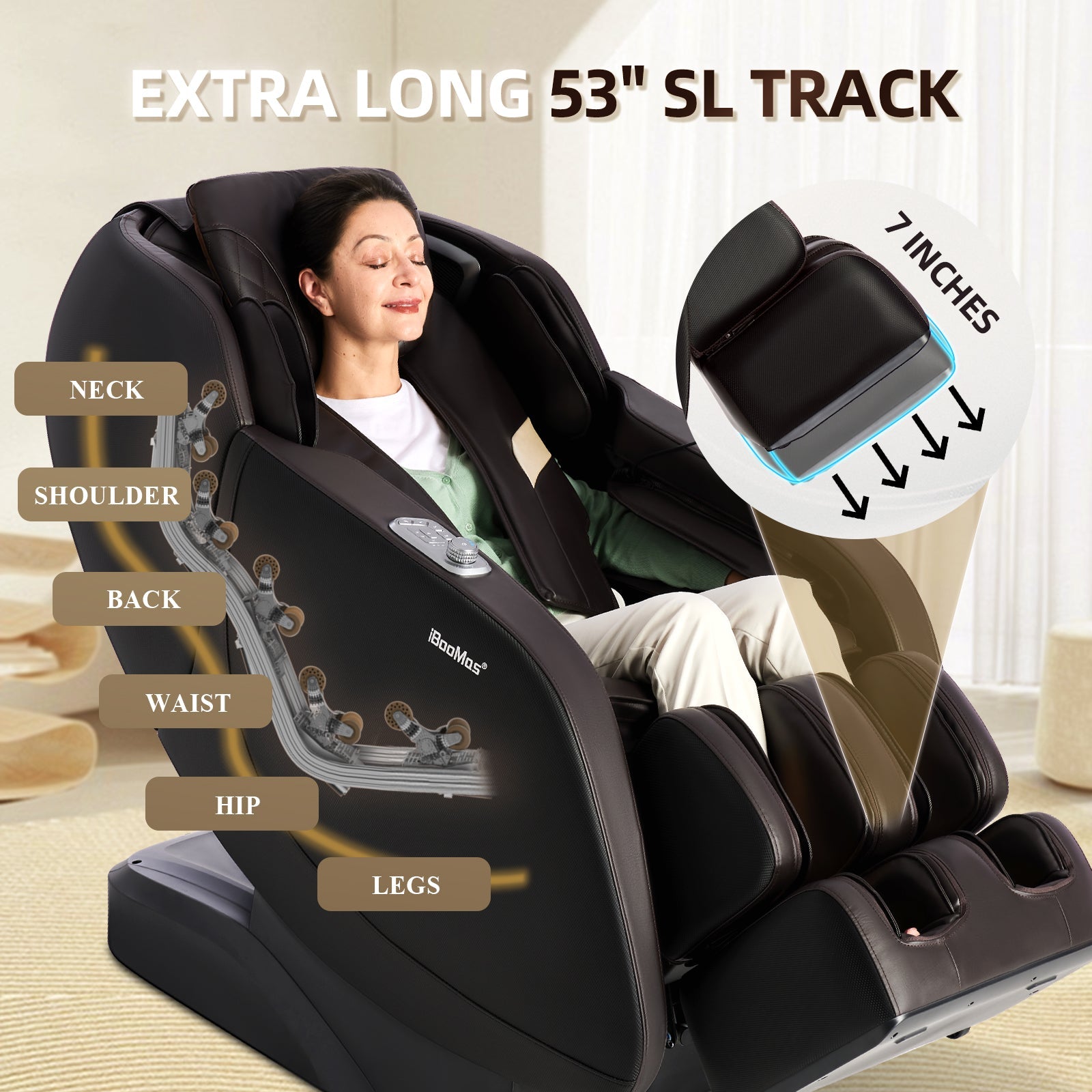 IT9777 Zero-G Massage Chair with Chest Heating & Advanced 3D Rollers iBooMas