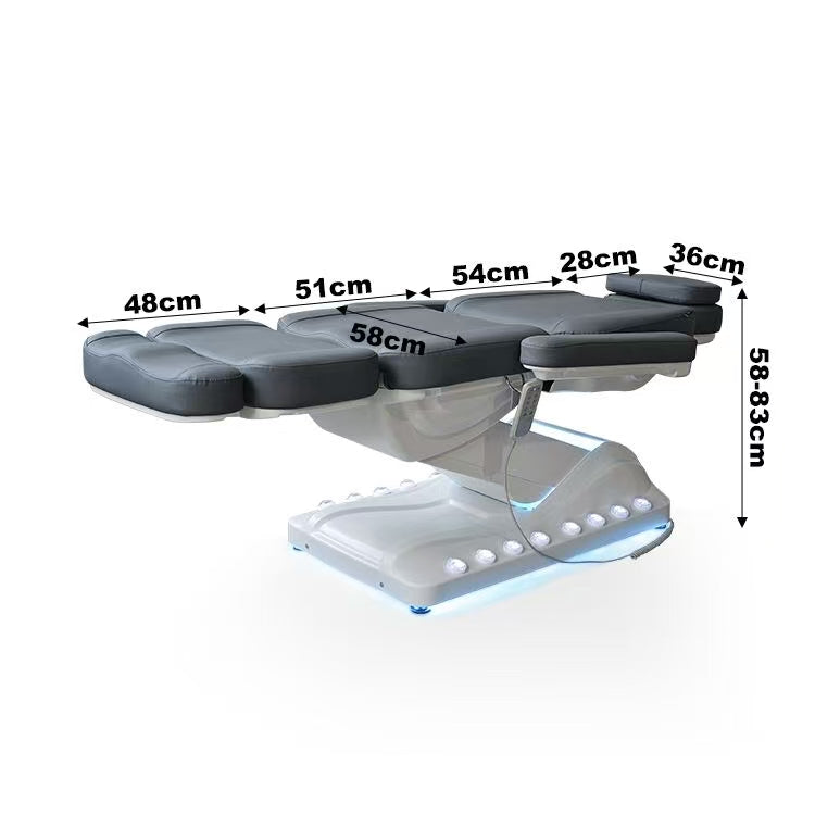 Aurora Electric 4 Motors Beauty Treatment Facial Chair with Heating, Memory Seat and Repositioning, only in Premium Package